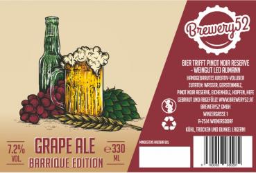 Grape Ale, Barrique Edition, 750ml. Staatsmeister ABC2022